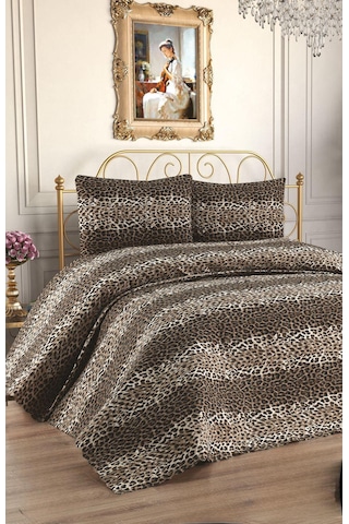 Çok Amaçlı 3 Parça Çift Kişilik Pike Takımı Leopar