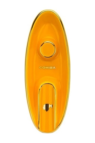 Cohiba Tekli Kayık Seramik Puro Küllüğü Sarı Lb-884