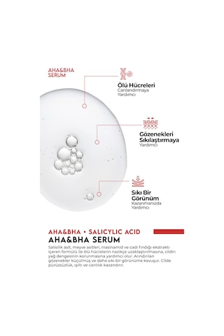 Aha & Bha Canlandırıcı,gözenek Sıkılaştırıcı Ve Nemlendirici Serum 50ml