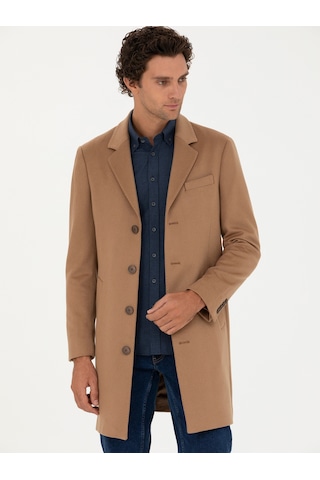 Cacharel Erkek Camel Palto 50270706-vr015 Kahverengi
