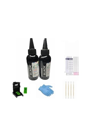 Hp 650 Uyumlu Kartuş Dolum Mürekkep 2'li Siyah Paket Renksan 92258357