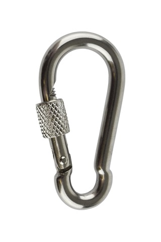 Lüks Karabina. Emniyetli. 304 Paslanmaz Krom. Marin Tip 10mm