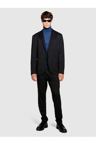 Sisley Poliviskoz Slim Fit Ceket Erkek Renkli Mont - 323a2w6asw01c Siyah