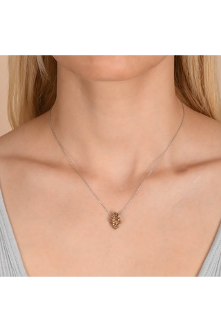 Gümüş Rengi Kaplama Fatma Ana Eli Gümüş Kolye (498531206)