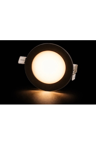 1 Adet Cata Ct 5125 Sıva Altı 6w Siyah Kasa Led Spot 3200k Gün Işığı çok renkli