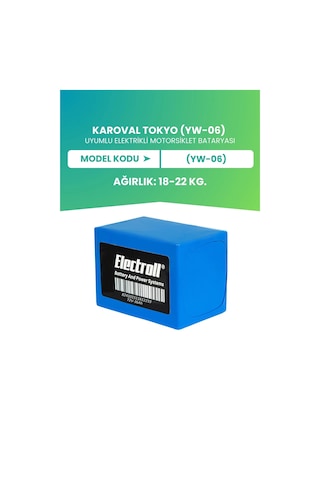 Karoval Tokyo Yw-06 Uyumlu Batarya Ultra Yüksek Kapasite Lifepo4 72v 36ah Elektrikli Motosiklet Bataryası
