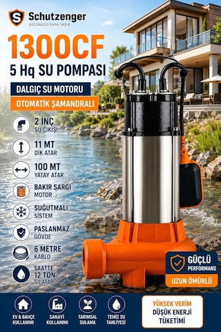 1300cf Otomatik Çalışma Dalgıç Su Pompası Paslanmaz Gövde 2 Inç Drenaj Pompa 11mt Dik Atar 1300cf Otomatik Çalışma Dalgıç Su Pompası Paslanmaz Gövde 2 Inç Drenaj Pompa 11mt Dik Atar