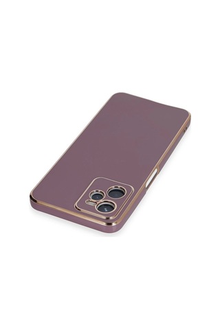 Gld-spt- Newface Realme C35 Kılıf Volet Silikon - Mor