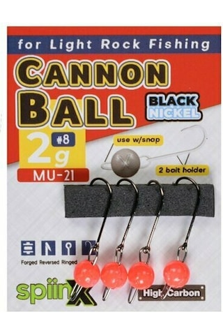 Spiinx Cannon Ball Jighead Uv Pembe 5gr İğne No:6 4lü Paket