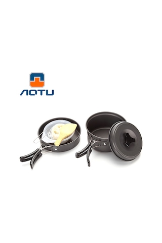 Aotu DS200 Taşınabilir Outdoor Kamp Piknik Tenceresi Siyah Çok Renkli