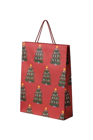Ikea Vınterfınt Hediye Poşeti, Kırmızı, 38x50 Cm
