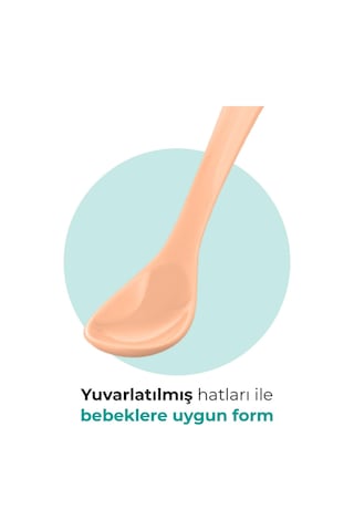 Mamajoo Ergonomik Beslenme Kaşık Seti Powder Blush & Beyaz, 6 Ay+ İkili - Saklama Kabı
