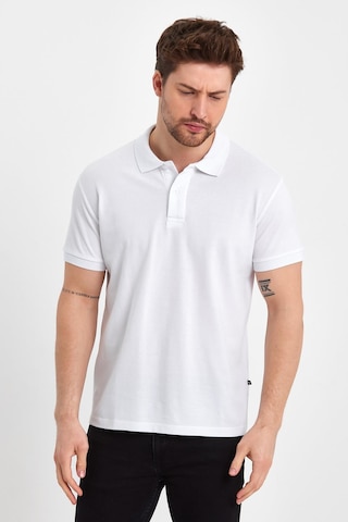 Nemonti Premium Penye Polo Yaka T-shırt Beyaz