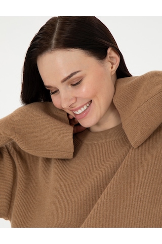 Pierre Cardin Kadın Camel Kazak /triko 50296484-vr015 CAMEL
