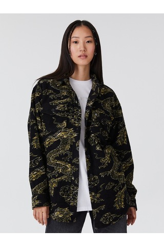 Loose Fit Kadın Ceket Siyah