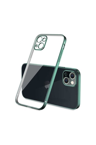 Apple Uyumlu iPhone 13 Kılıf Zore Gbox Kapak Koyu Yeşil