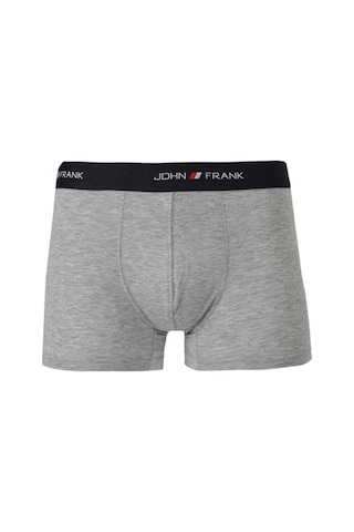 John Frank Logolu Pamuklu Boxer Erkek Boxer Jfb111 Gri