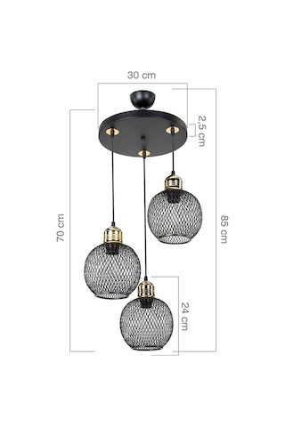 Bella 3'Lü Sarkıt ( 2 Renk )