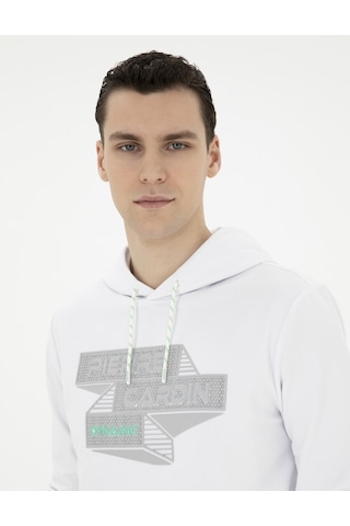 Pierre Cardin Erkek Beyaz Sweatshirt 50284176-vr013 Beyaz