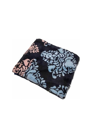 Algelsineve Sanatsal Çift Kişilik Peluş Battaniye Lacivert