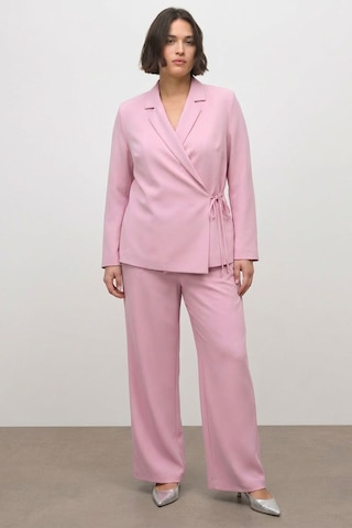 Myline Bağlama Detaylı Blazer Ceket Pembe
