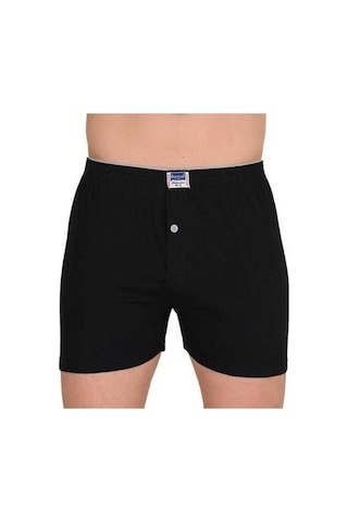 Berrak 1099 Düğmeli Erkek Boxer Penye 3'Lü