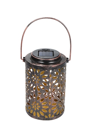 Ximistore9 Güneş Enerjili Demir İşlemeli Bahçe Aydınlatma Lambası, Dekoratif Ve Pratik Çözüm