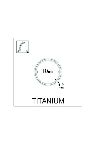 Yüksek Kalite G23 Titanium Titanyum Halka Piercing Gümüş Yüksek Kalite G23 Titanium Titanyum Halka Piercing Gümüş