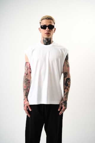 Respire Erkek Basic Tank Top Atlet Beyaz