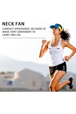 Yingfu Şarj Edilebilir Boyun Vantilatörü, Taşınabilir Hava Pembe Kişisel Vantilatör