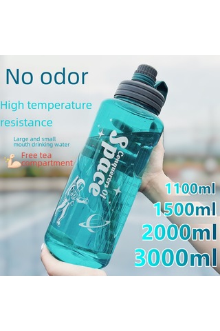 Mufunye 2000ml Starlit Mavi Spor Su Bardağı - Taşınabilir Outdoor Antreman Kamp Hiking Kullanıma Uygun Dayanıklı Plastik Matara Mavi