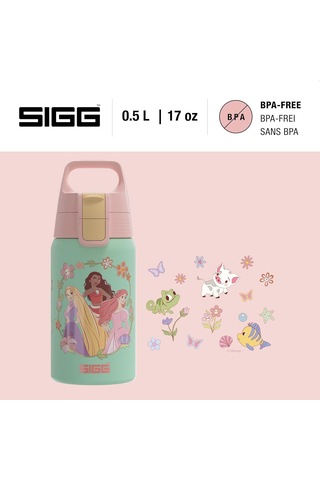 Sıgg - Shield One Disney Prensesleri Paslanmaz Çelik Çocuklar İçin İçecek Şişesi - Gazlı İçecekler İçin Uygu Genel