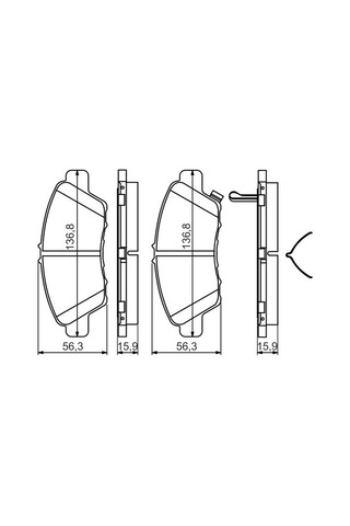 Honda City 1.5i-vtec 2020-2024 Bosch Ön Balata Netpar24979