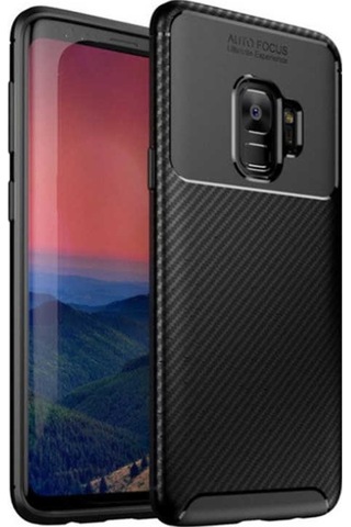 Samsung Uyumlu Galaxy S9 Kılıf Zore Negro Silikon Kapak-Siyah