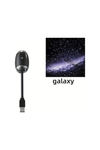 Willowhaven Galaxy Usb Oto Iç Mekan Projeksiyon Lambası 360 Dönebilir Yıldız Işığı Hediye