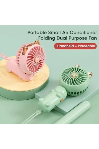 Ambition Pembe Yaz Yeni Taşınabilir El Küçük Fan Usb Şarj Mini