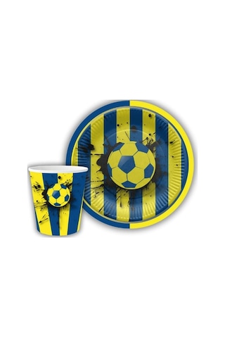 Sarı Lacivert Taraftar Parti Seti 40 Kişilik Sarı Lacivert Taraft
