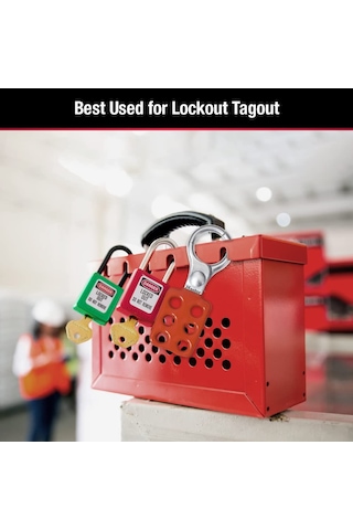 Master Lock Ml498a Çelik Grubu Güvenlik Kutusu, Kırmızı, 25,9 Cm