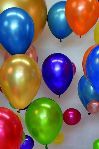 50 Adet Renkli Balon Karışık Renk Süsleme Balonu 50 Adet Karışık