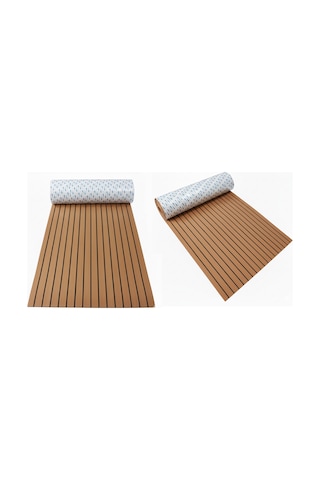Marka 3m 9448a Bantlı Eva Suni Teak Tik Deck Tekne, Yat, Havuz Kenarı Ve Karavan Için Zemin Kaplaması 240 X 120 Cm