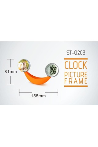 Suntek Sevimli Stiller Muz Şekli Kristal Çerçeve Çalar Saat