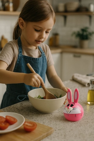 Tavşan Model Mekanik Mutfak Zamanlayıcı Timer Çocuklar İçin Thr388