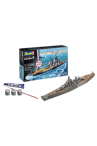 Revell Starter Kit Gemi Battleship Uss New Jersey 75183