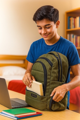 NewBag OKUL SIRT ÇANTASI-8 ROCKS HAKİ