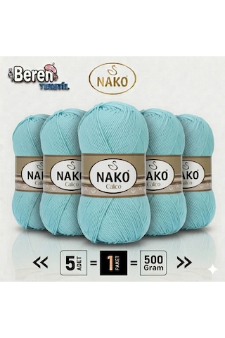 Calico- 11221 Camgöbeği- 5'li Paket - 100gr/240m - El Örgü İpi - Amigurimi-hırka- Kazak- Şal-bebek İpi