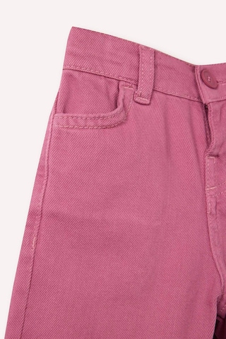 Defacto Regular Fıt Esnek Bantlı Paça Gabardin Pantolon Kız Bebek G8139a526spbr123 Bordo-br123