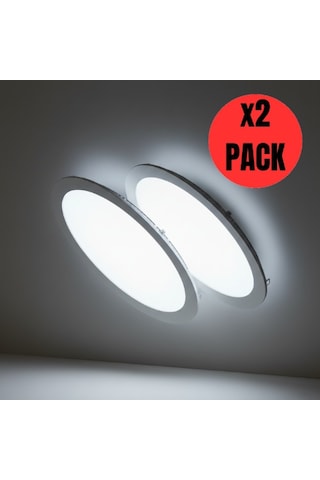 Kendal Kdl 407 Slim Led Panel 2'li Spot Gömme 24w 1920 Lümen - Beyaz-6500k Beyaz