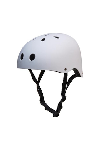 Beyaz Unisex Spor Paten Bisiklet Kayak Emniyet Kaskı Scooter Paten Kaykay İçin Beyaz