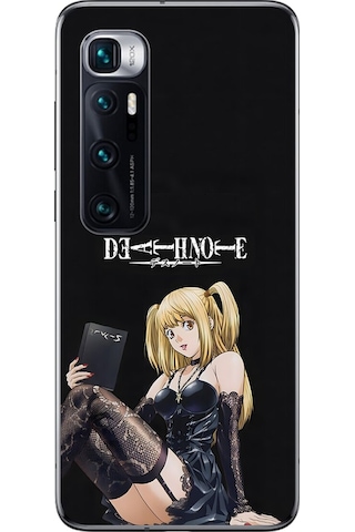Xiaomi Mi 10 Pro Uyumlu Şeffaf Kılıf Death Note 3 Tasarımlı