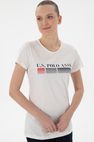 U.s. Polo Assn. Kadın Ekru Pijama Takım 50312919-vr019 Ecru Ekru